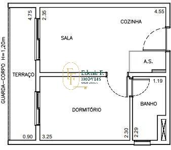 Apartamento, 1 quarto, 29 m² - Foto 2
