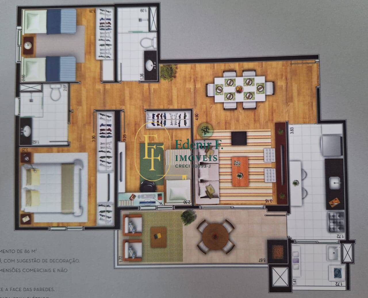 Apartamento, 3 quartos, 83 m² - Foto 21