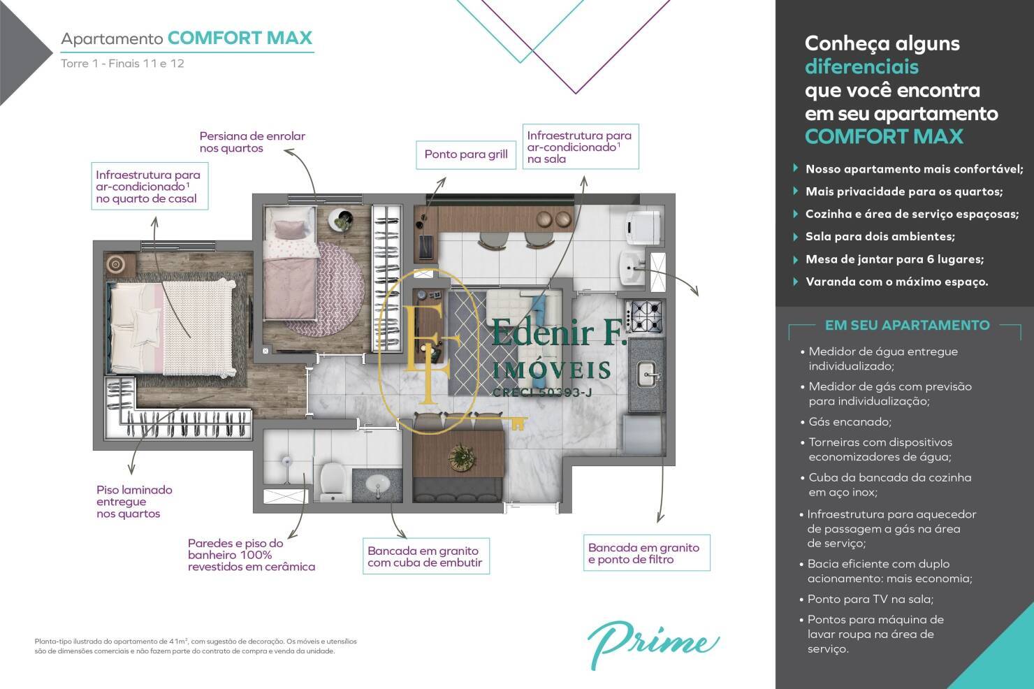 Apartamento, 2 quartos, 41 m² - Foto 1