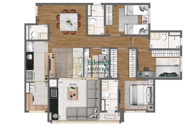 Apartamento, 4 quartos, 109 m² - Foto 9